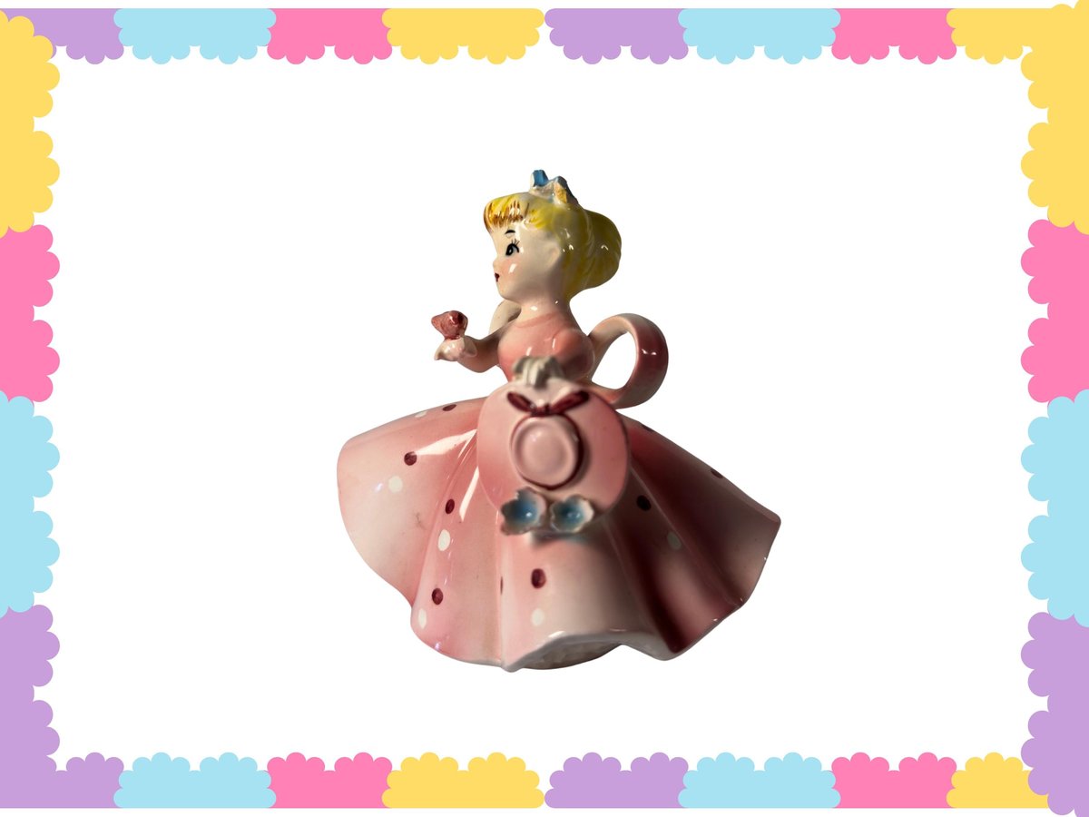 Vintage Josef Originals Girl Figurine, Storybook Decor, Hat And Bird Figure
