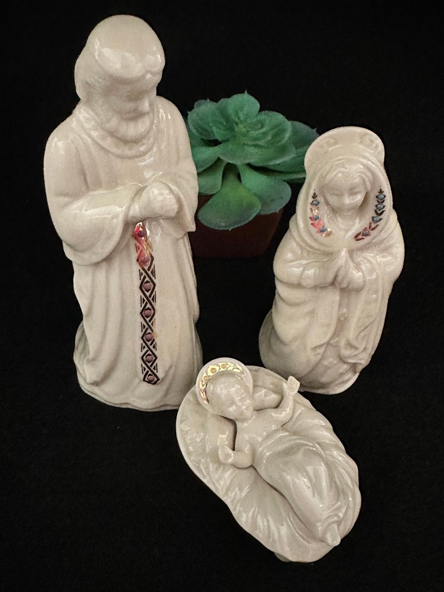 Vintage Lenox Nativity Set: Holy Family Christmas Figurines