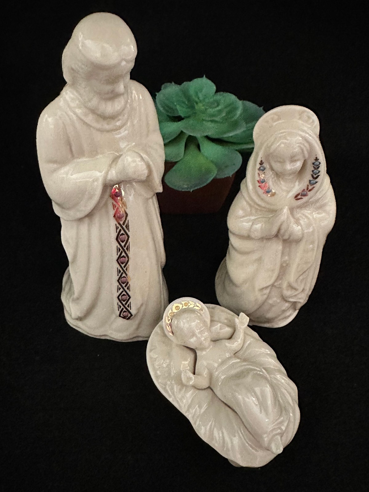 Vintage Lenox Nativity Set: Holy Family Christmas Figurines