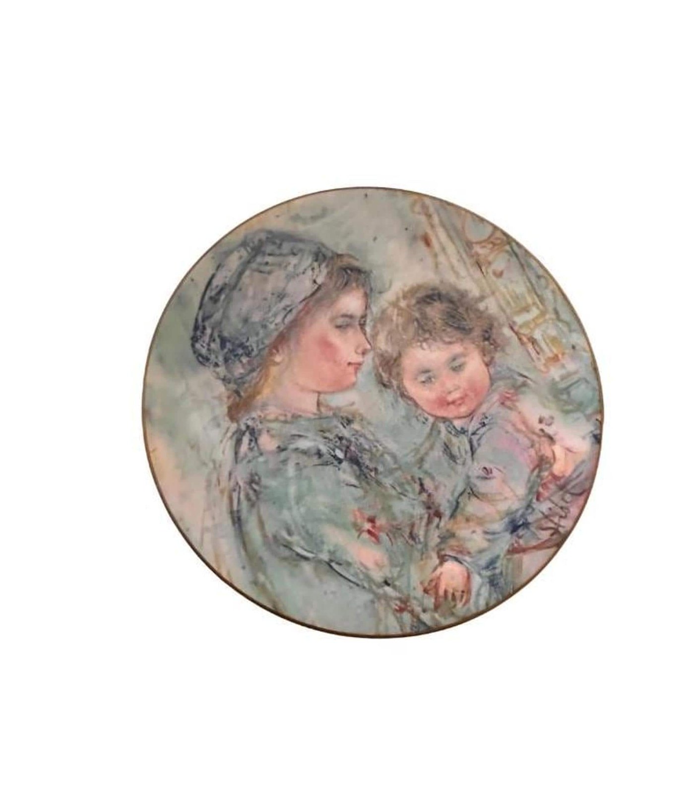 Vintage Royal Doulton "Collette and Child" Figurine by Edna Hibel