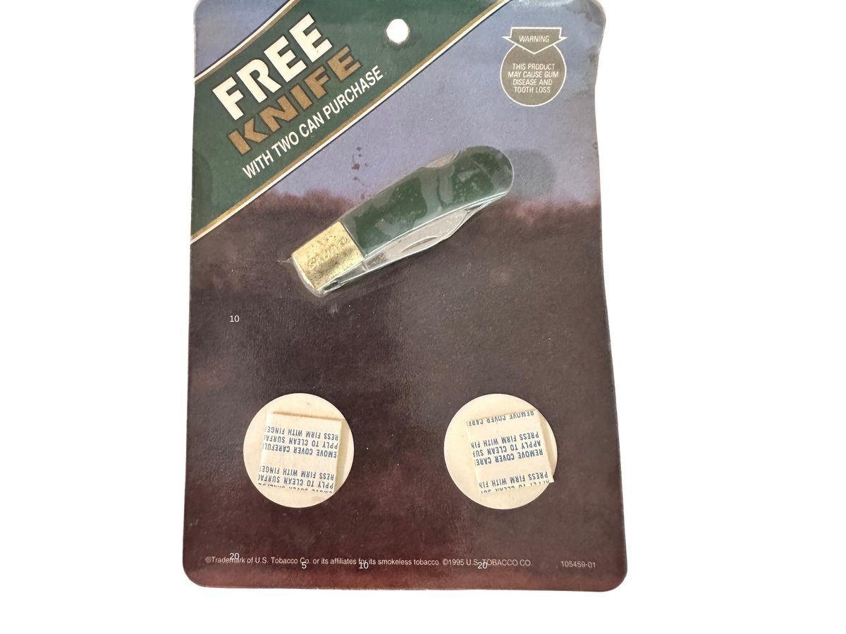 Vintage Skoal Pocket Knife, 1995 Tobacco Promotion, Unopened Sealed Blister Pack