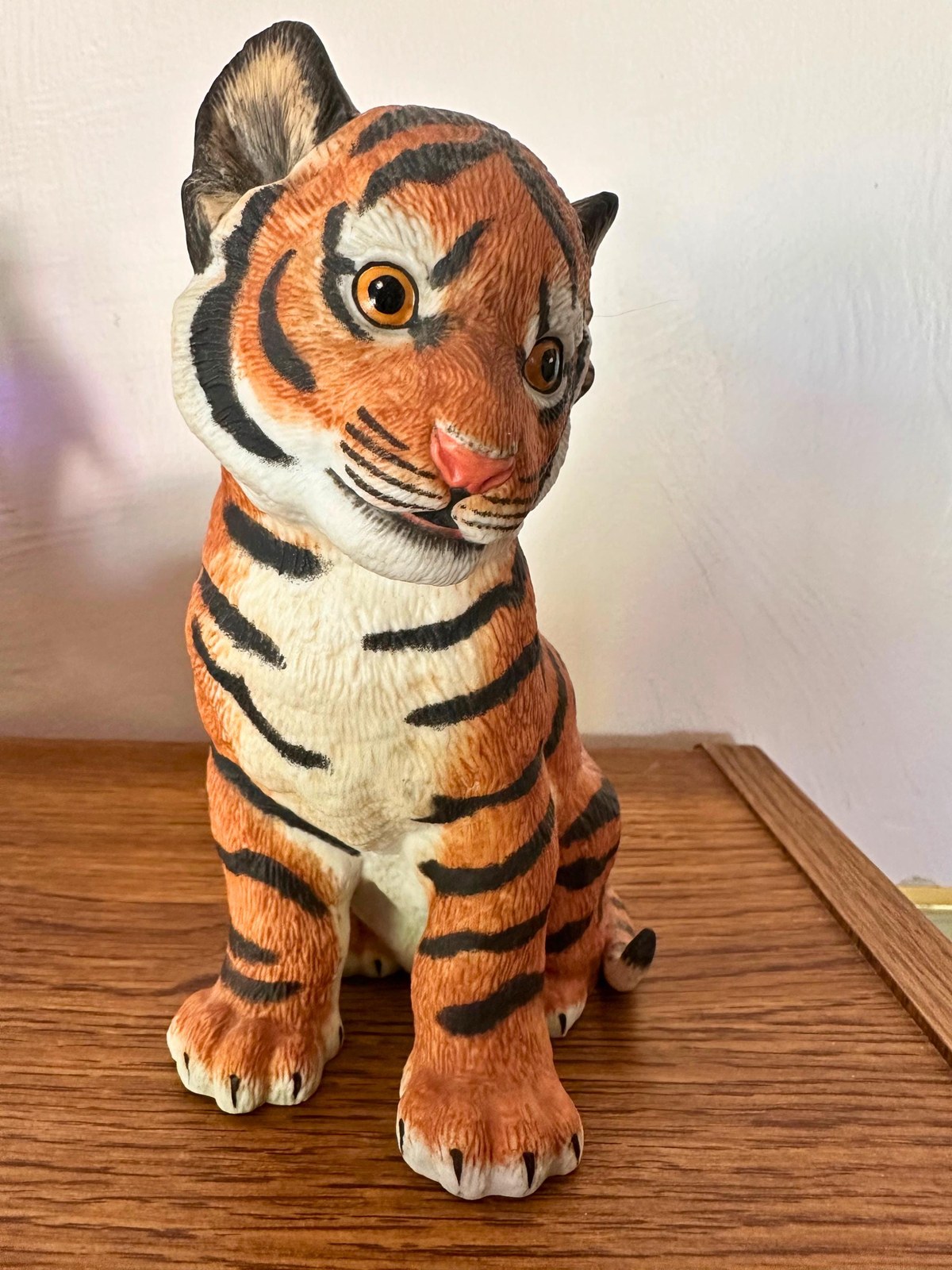 VINTAGE Style Lenox Sumatran Tiger Cub Striped Black and Brown - Endangered Species Original Box