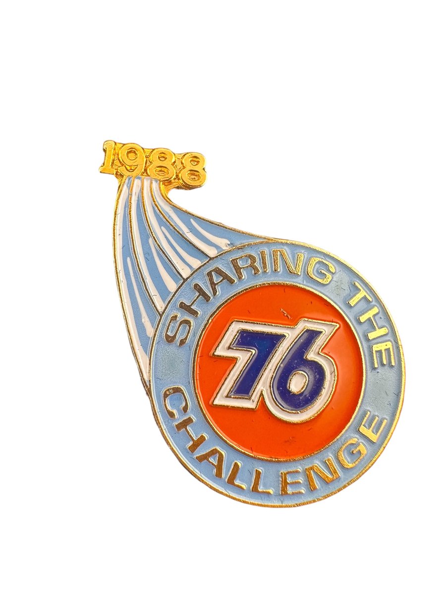 Vintage Union 76 Enamel Pin: 1988 Petroliana Gas Memorabilia