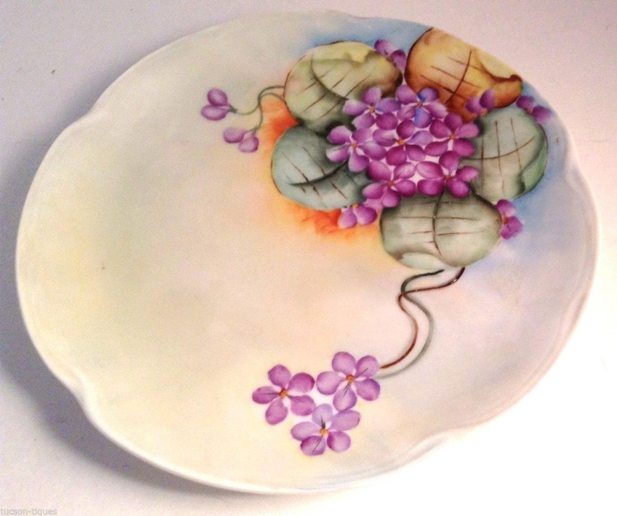 Wall Hanging Plate, Mid-Century Floral Plate, Jaeger & Co. Louise Bavaria