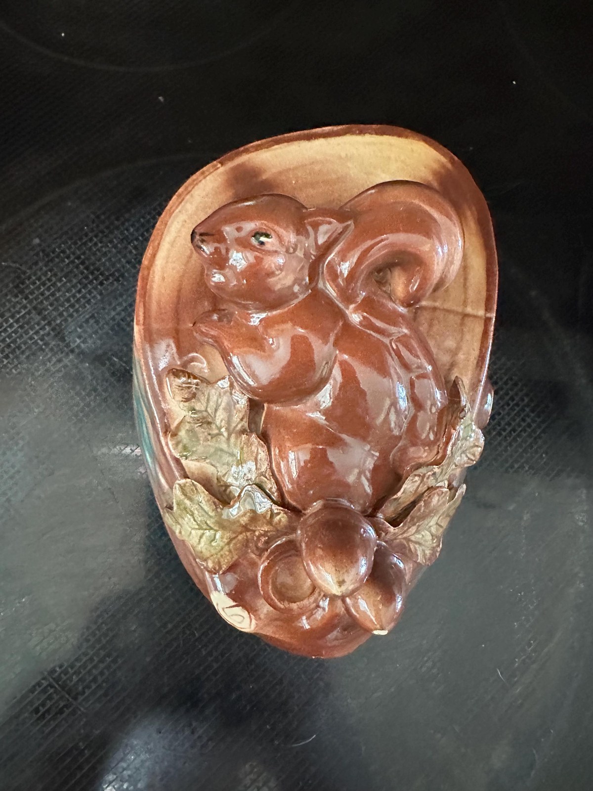 Wall Vase Squirrel Wall Pocket by Schrader: Mid-Century Cabin Decor