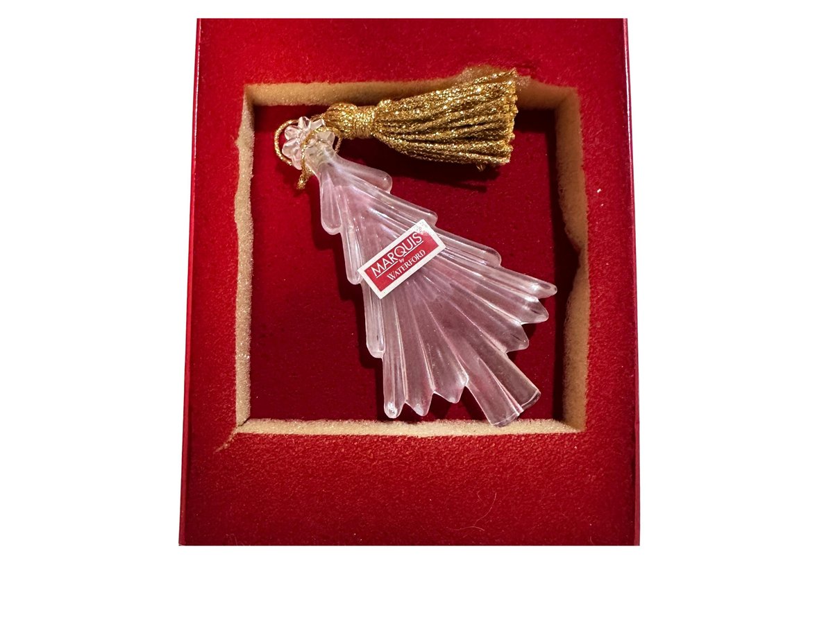 Waterford Marquis Christmas Tree Crystal Ornament with Original Box