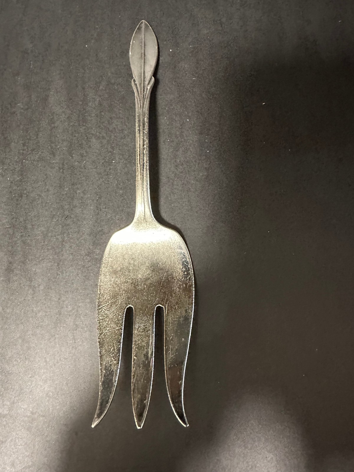 Wm Rogers Silverware Meat Fork , Vintage Silverplate Server Ware