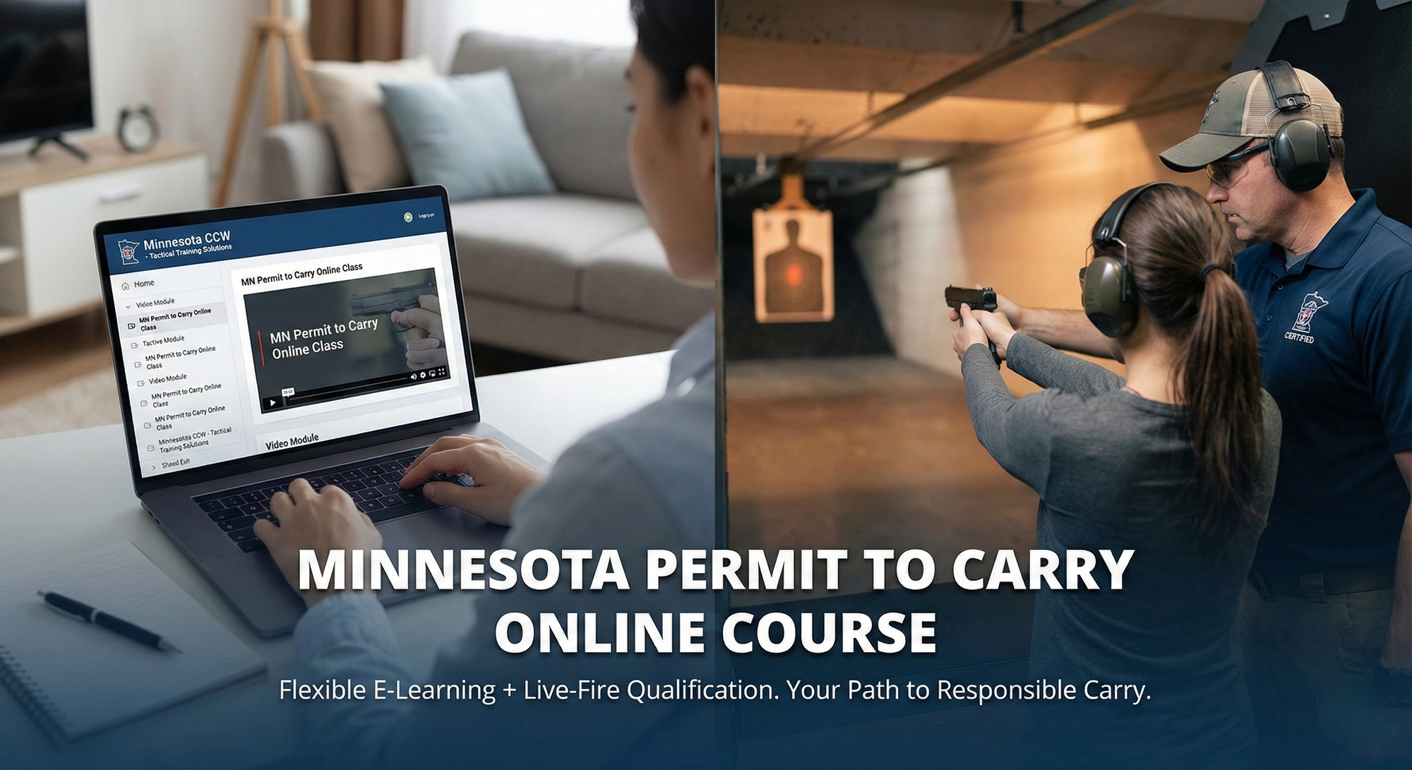 Minnesota Permit to Carry online course and live-fire qualification