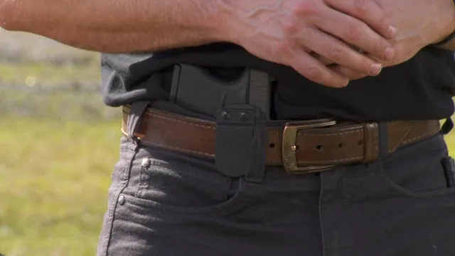 A responsible concealed-carry student preparing for range training