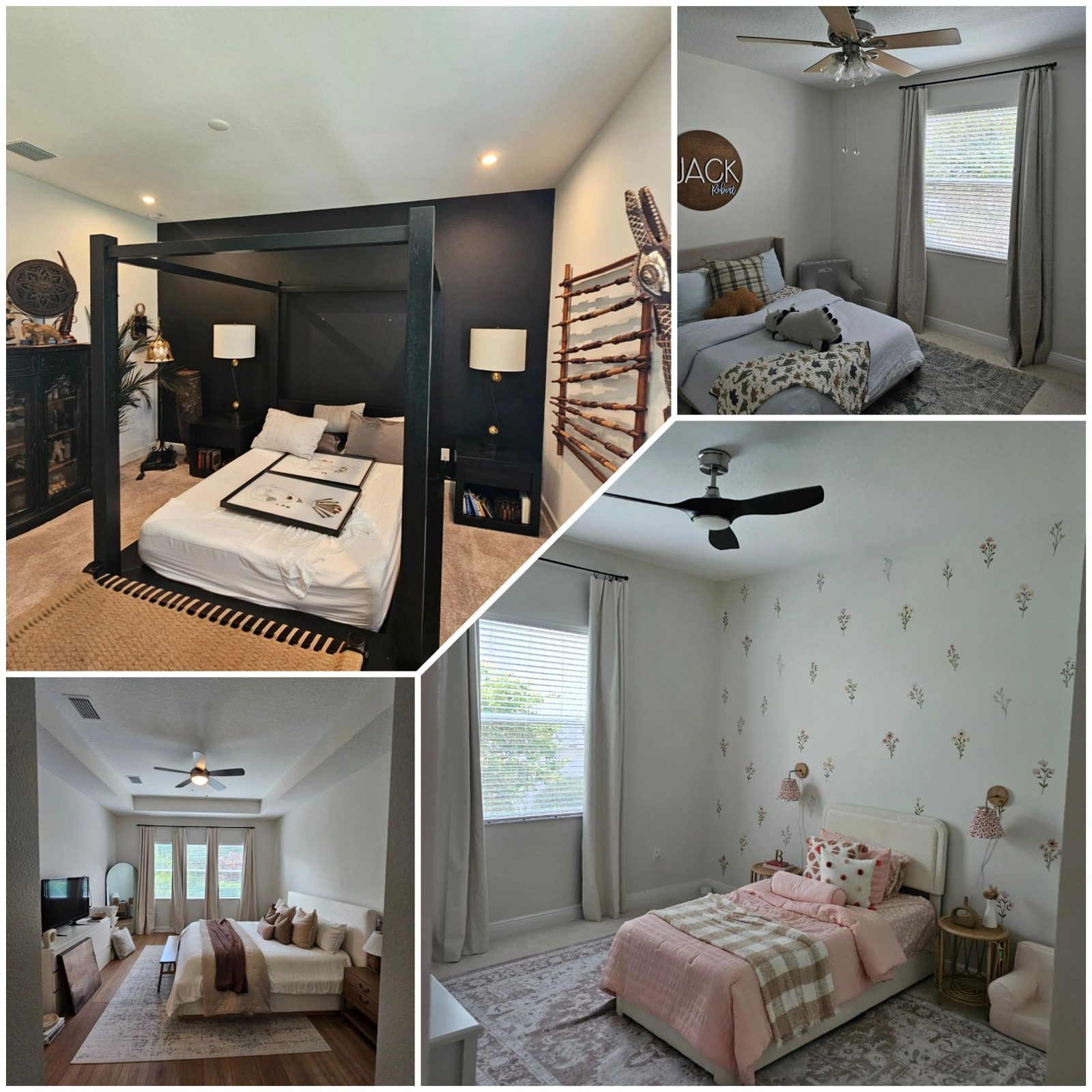 Freshly painted interior rooms
