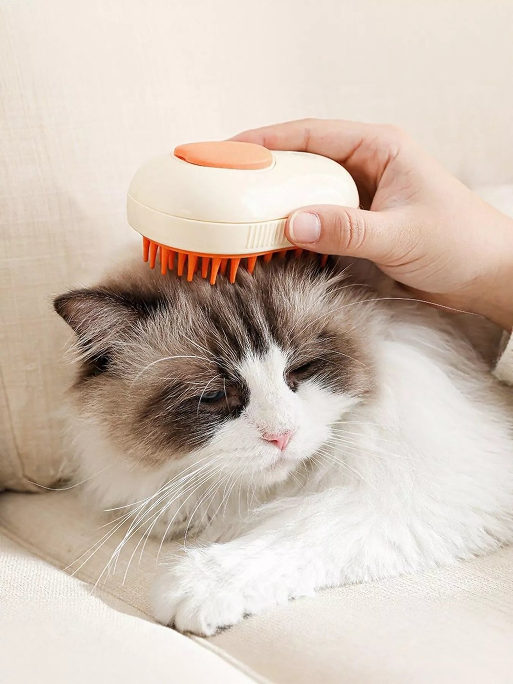 Gentle Silicone Bristle Pet Shower Brush