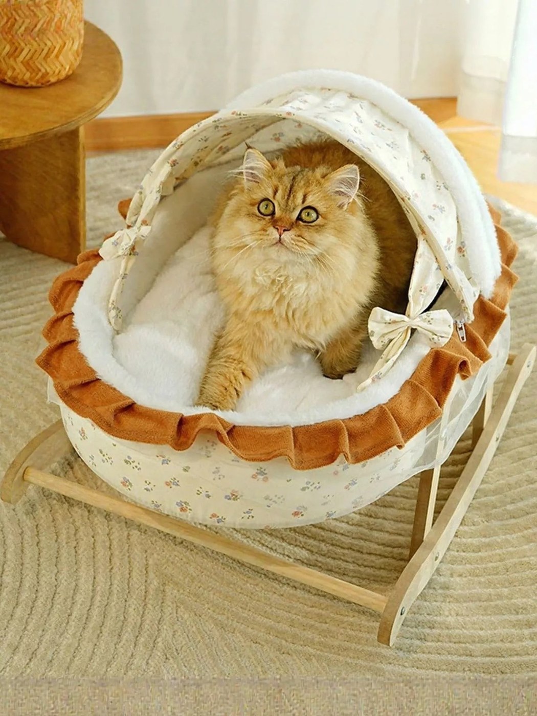 Rocking Pet Bed with Canopy