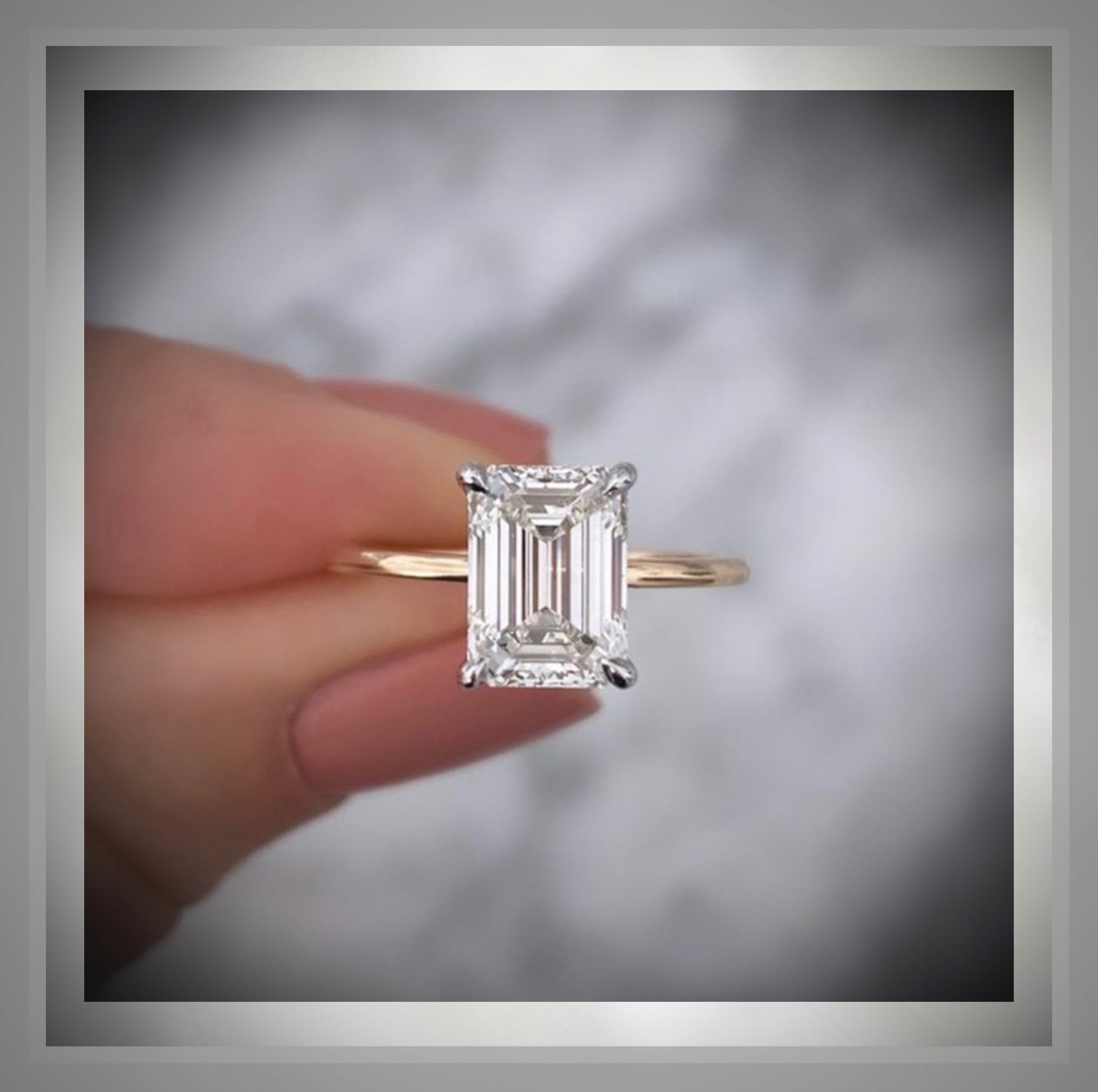 Antique-inspired diamond engagement ring with detailed metalwork