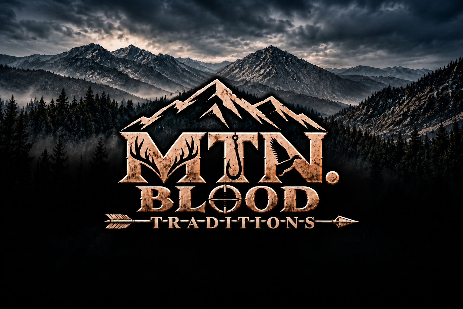 MTN. Blood Traditions logo against a mountain landscape