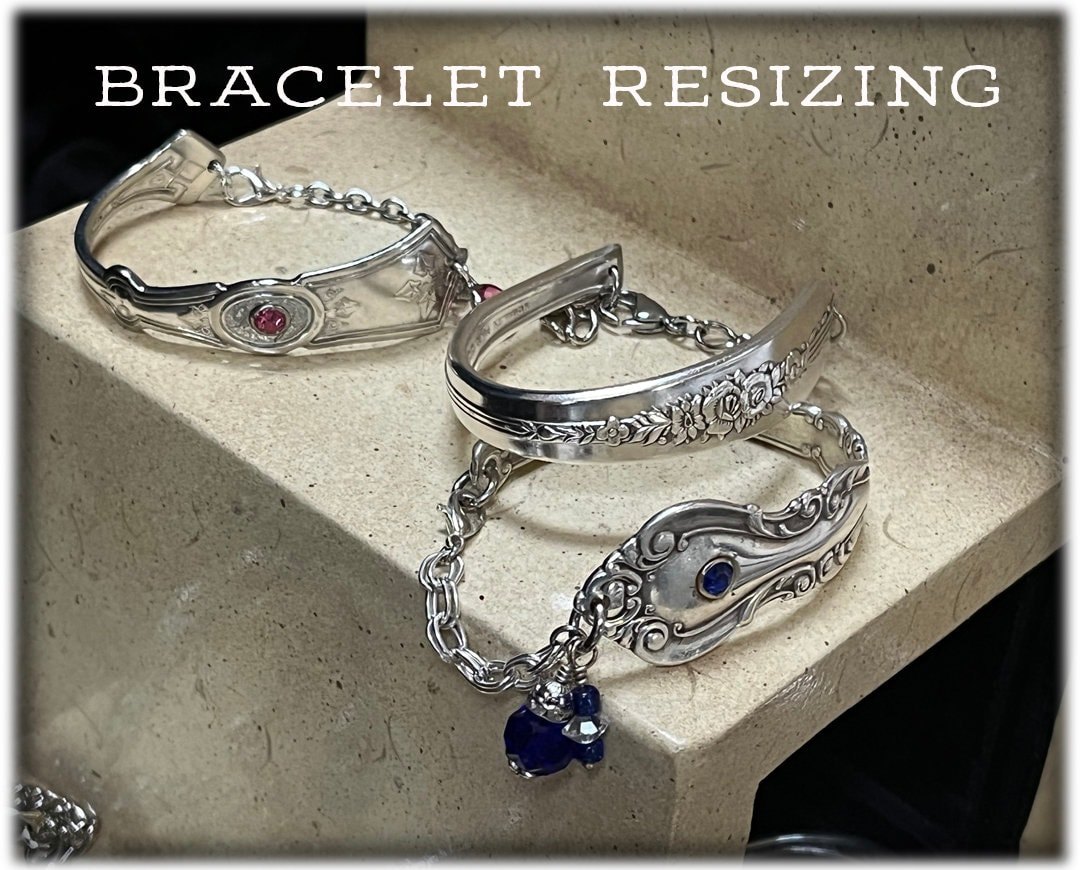 BRACELET RESIZING for Pieces Purchased from Flatware Fantasies, Bracelet Replacement in Different Size