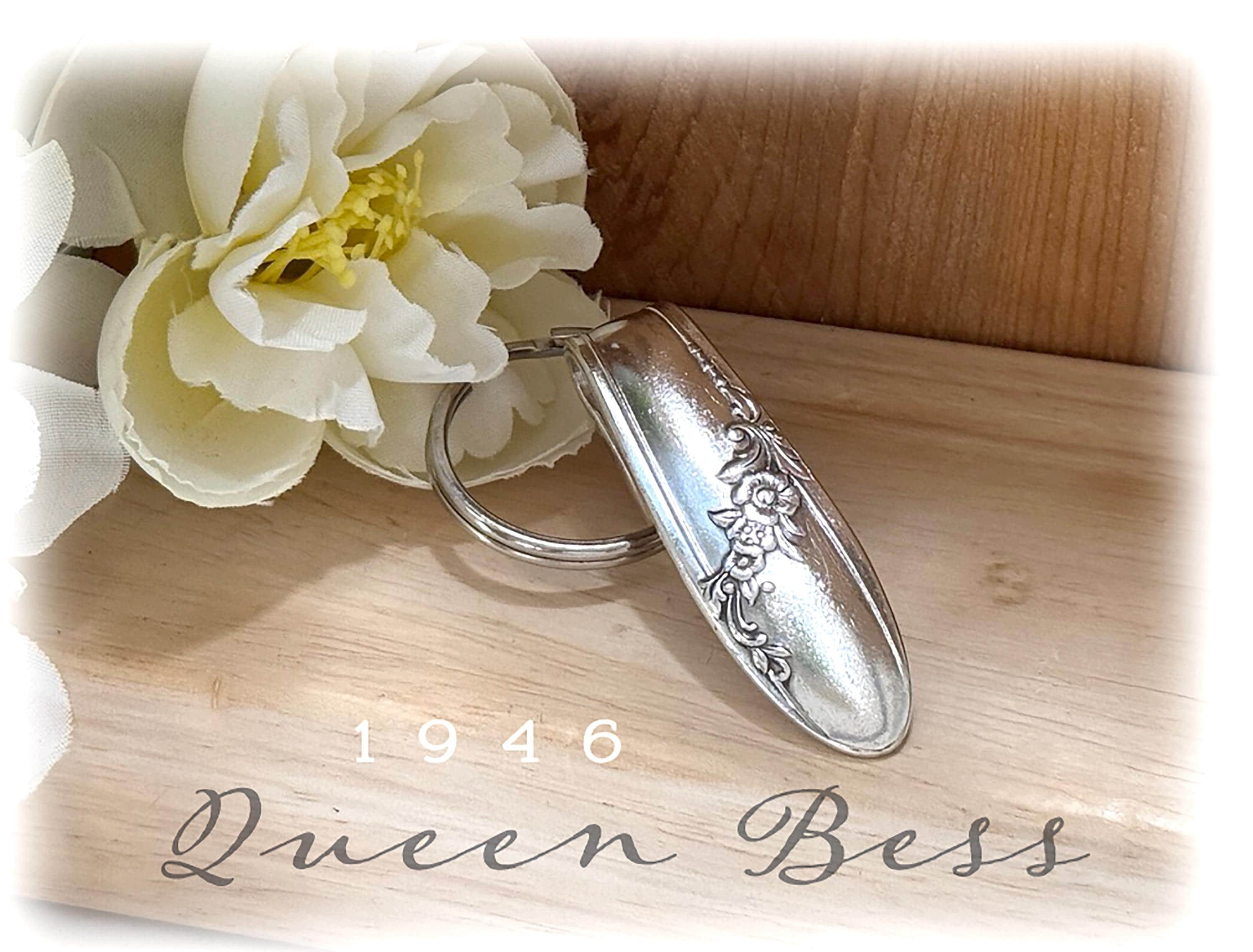 Queen Bess 1946 Fork Purse Hook Keyring: Repurposed Silverware Key Finder
