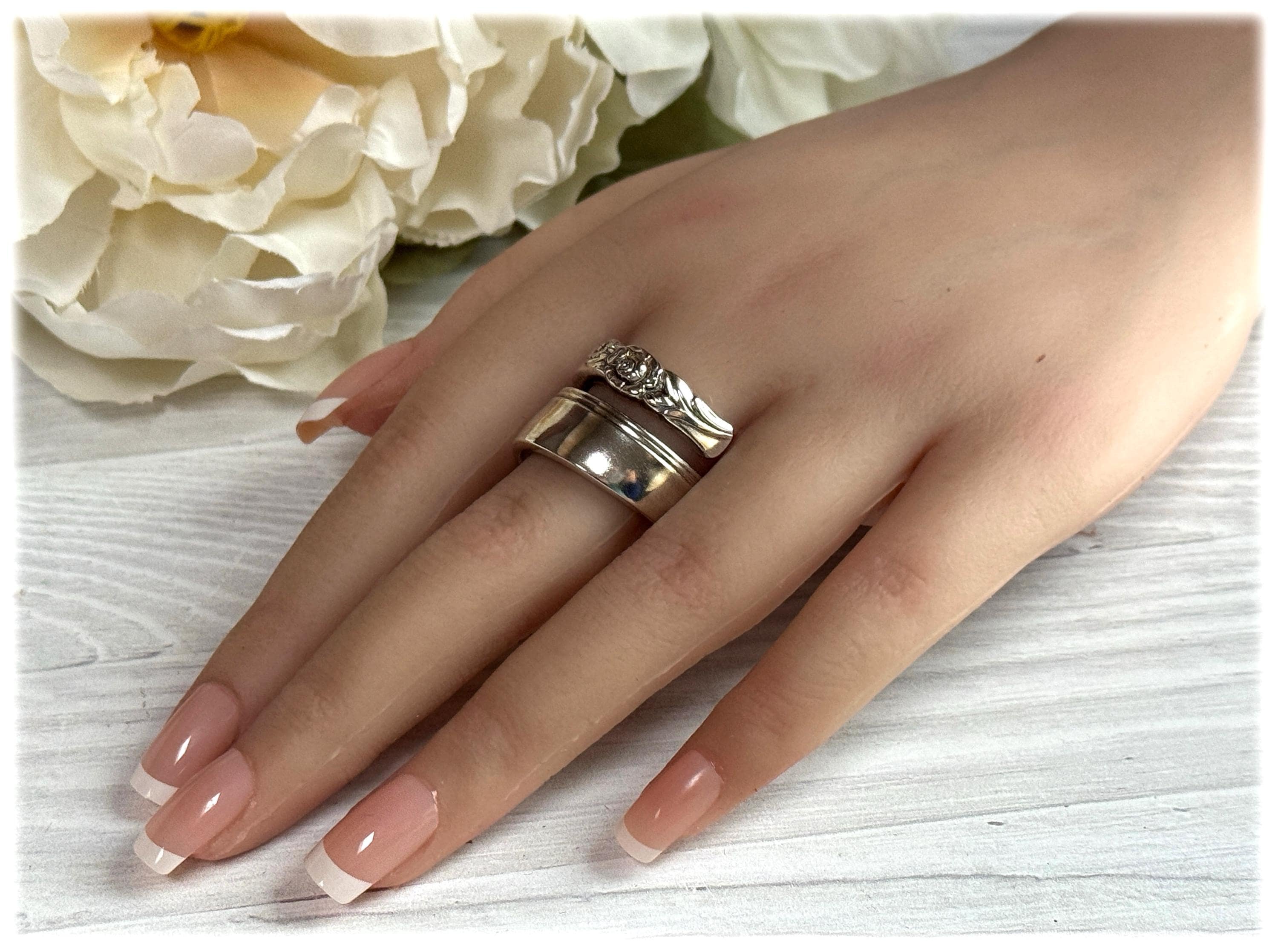 Vintage Silverplate Spiral Ring : Upcycled Spoon Jewelry, Gay Adventure