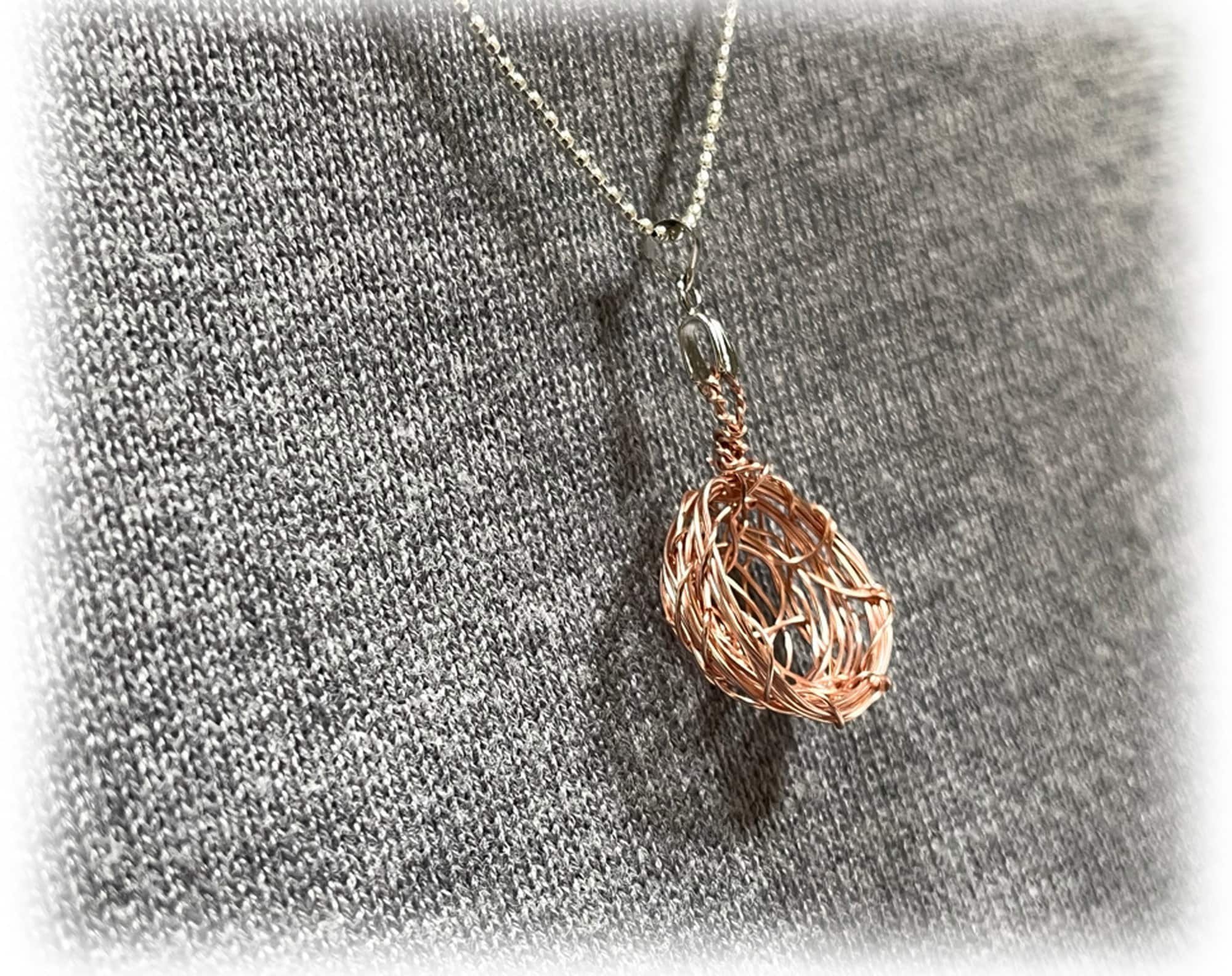 Copper Wire Empty Nest Pendant - Empty Nester Gift