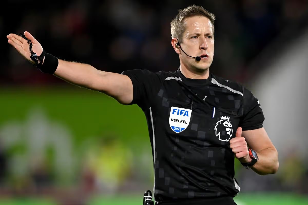John Brooks officiating a Premier League match
