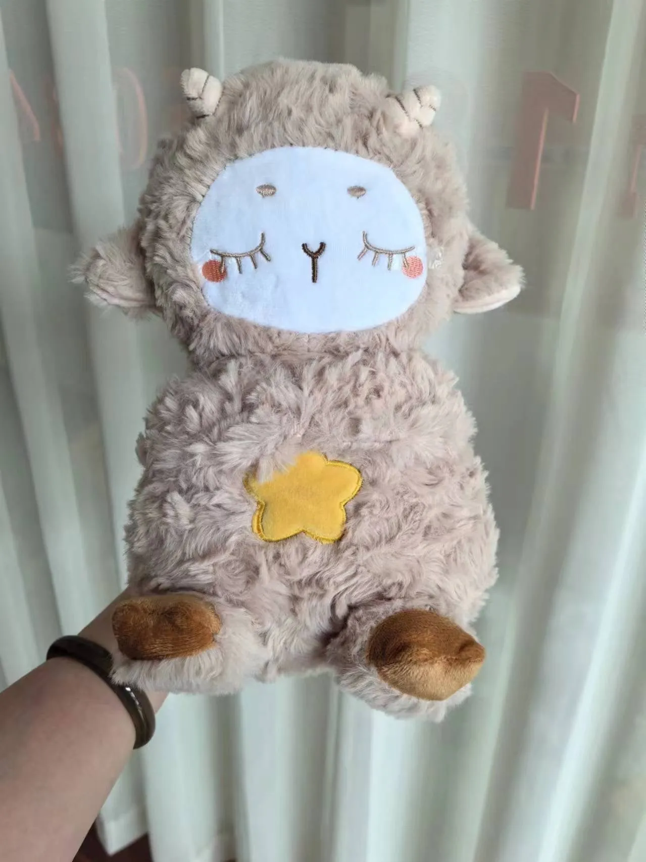 Sound Machine Soothe 'n Snuggle Otter Portable Plush Baby Toy with Sensory Details Music Lights & Rhythmic Breathing Motion