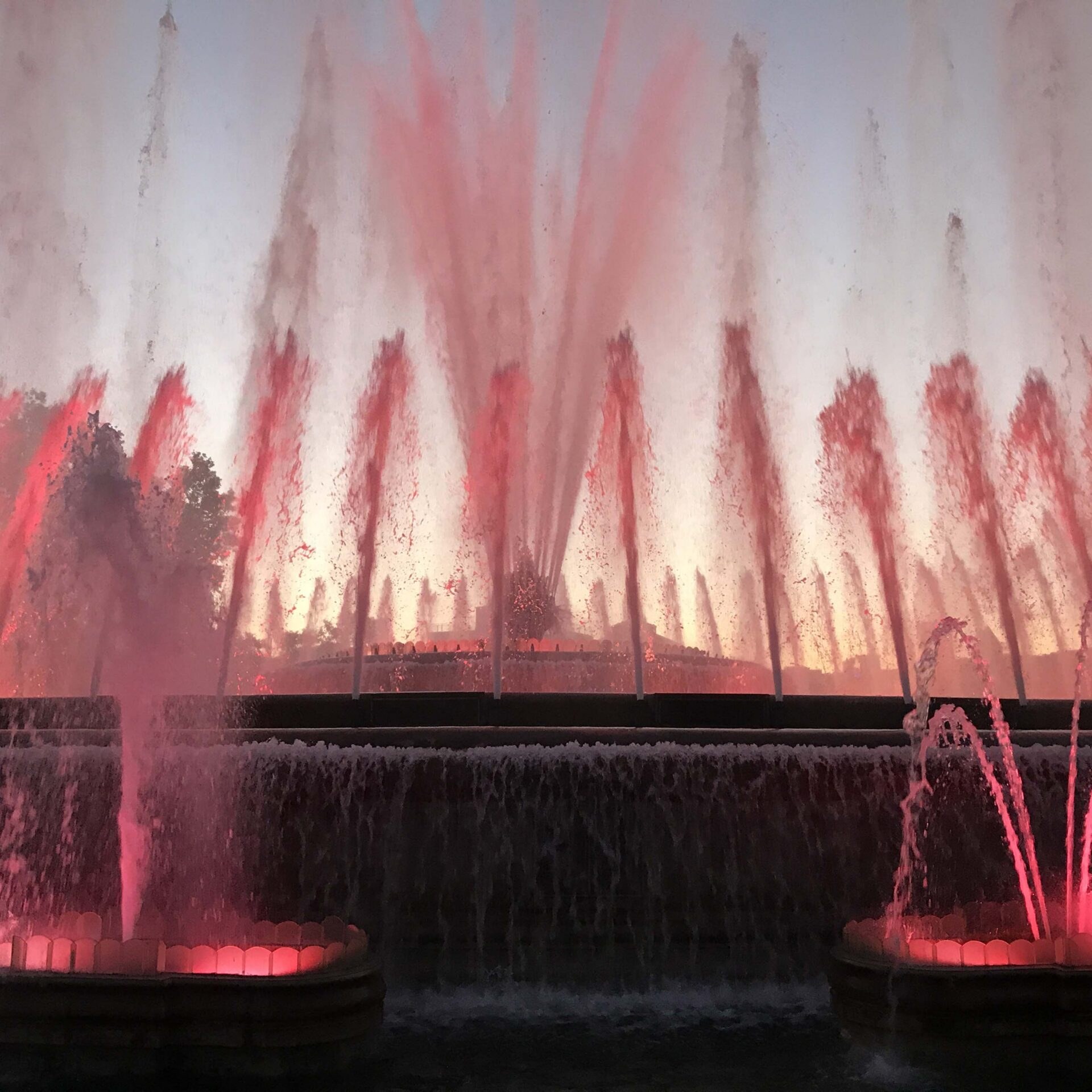 Magic Fountain light display in Barcelona