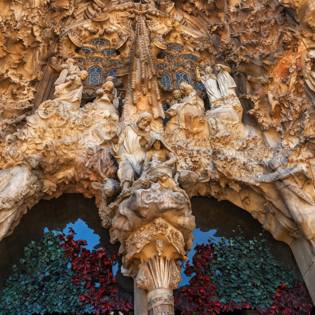 Sagrada Família exterior in Barcelona