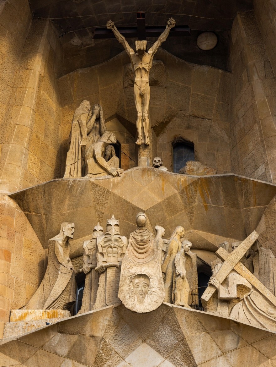 Barcelona Resistance scene near Sagrada Família
