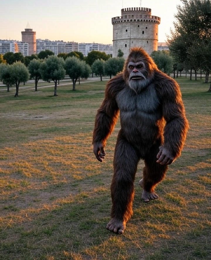 Travel photograph of Bigfoot in Greece