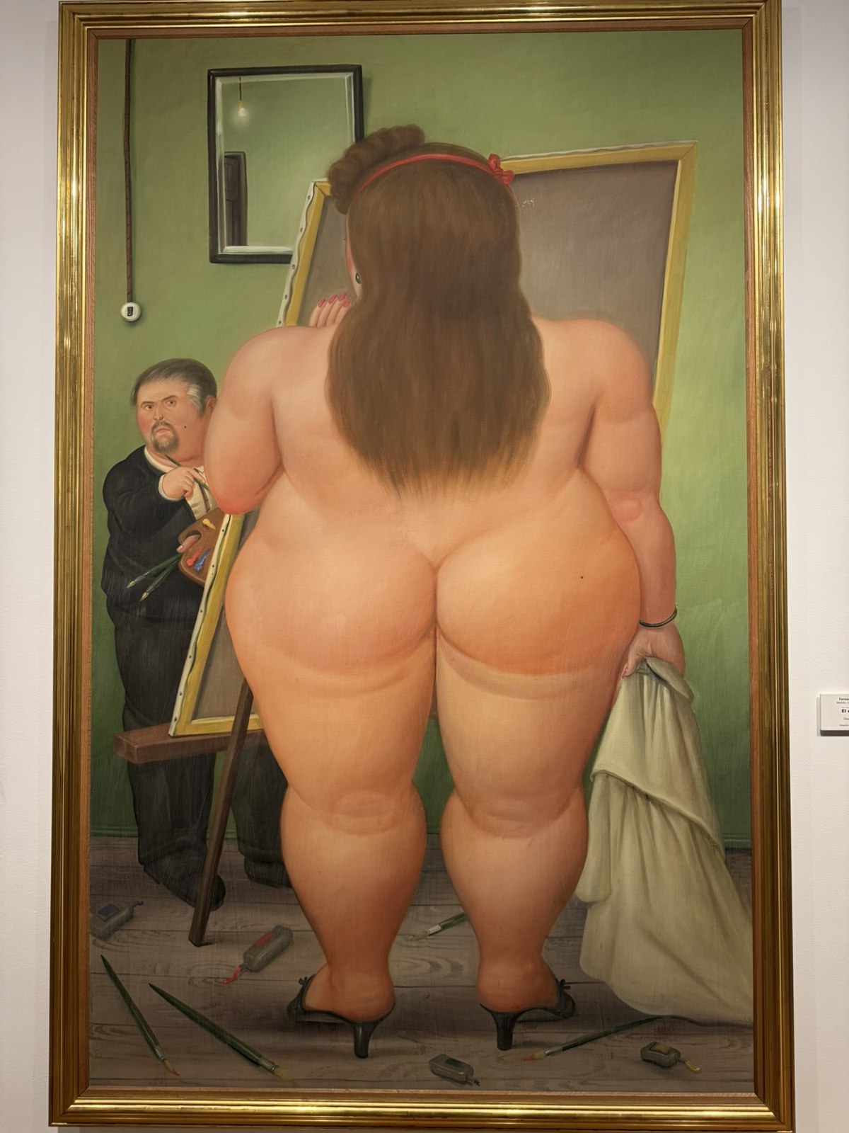 Fernando Botero painting displayed in Museo Botero
