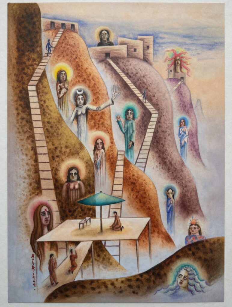 Travel photograph of Xul Solar Painting