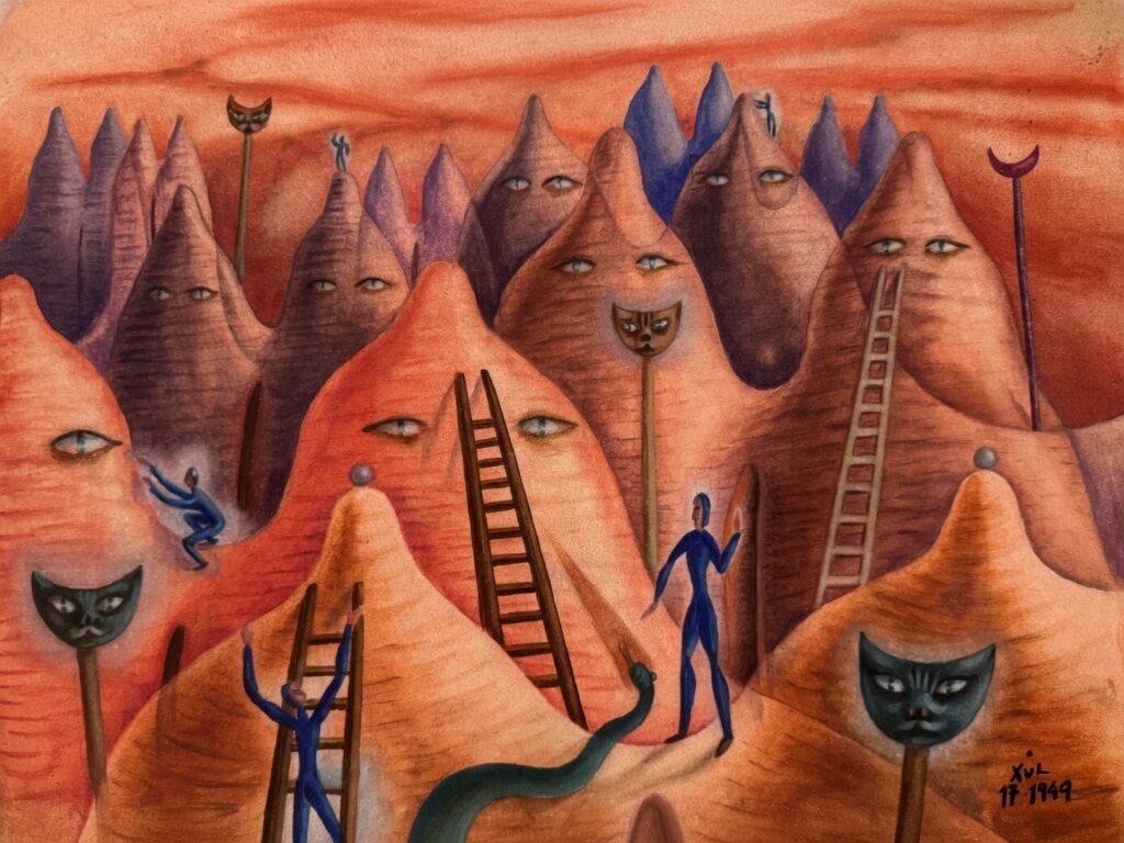 Travel photograph of Xul Solar Painting