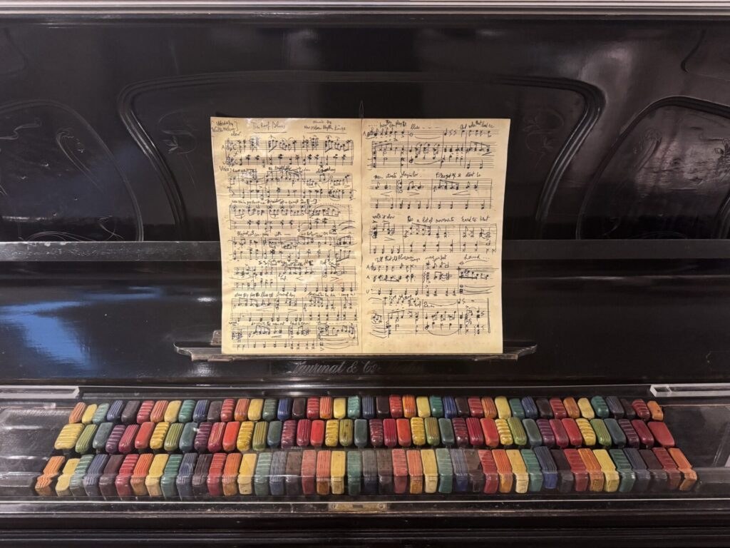 Travel photograph of Piano at Xul Solar Museum