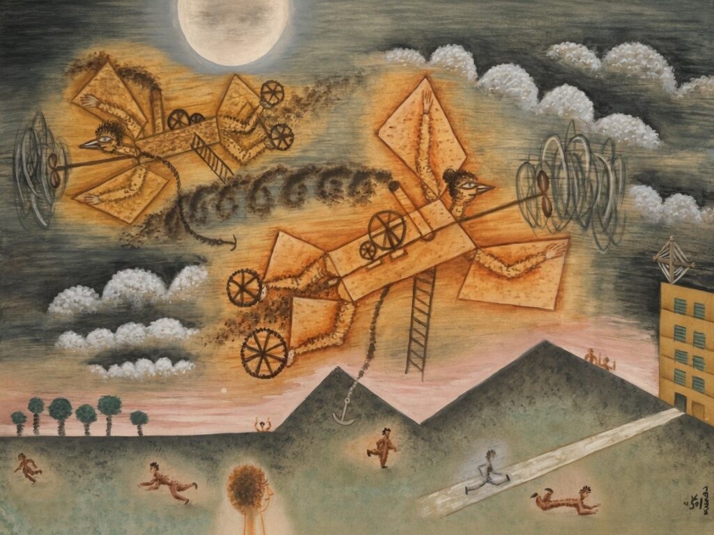 Travel photograph of Xul Solar Painting