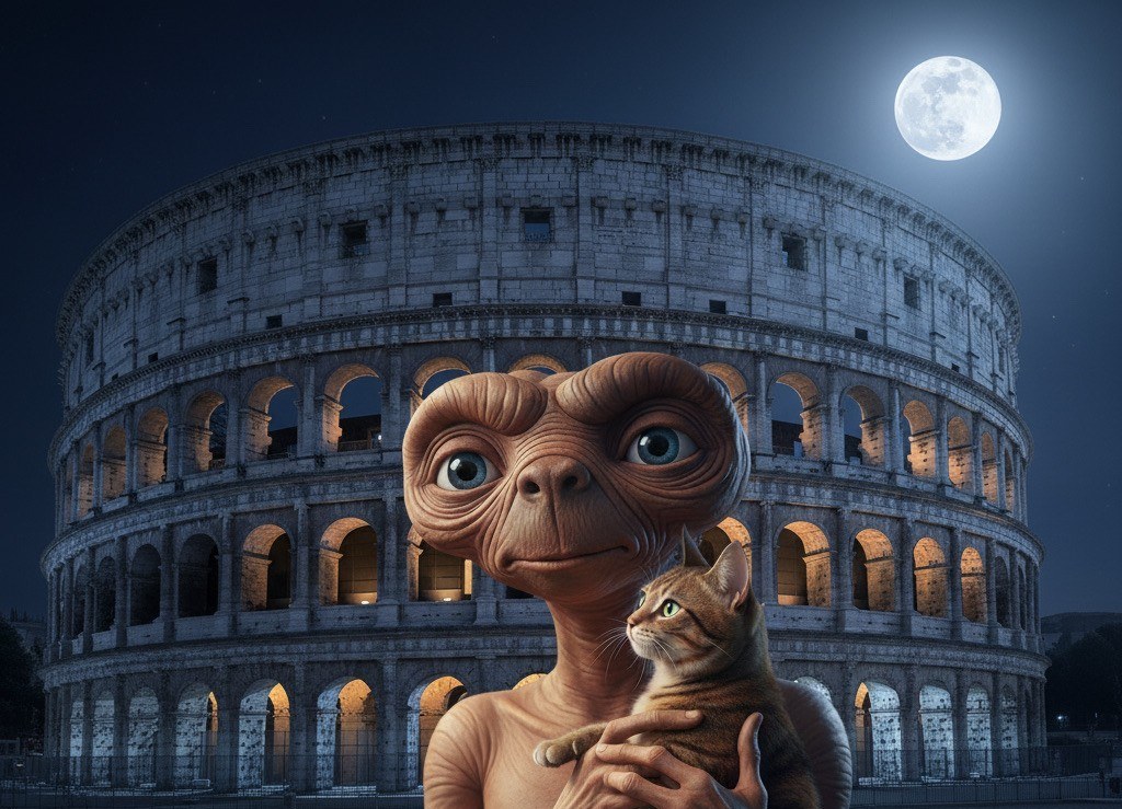 Travel photograph of Rome, Video Games, Cats