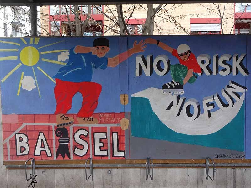 Travel photograph of street art meets parallel worlds