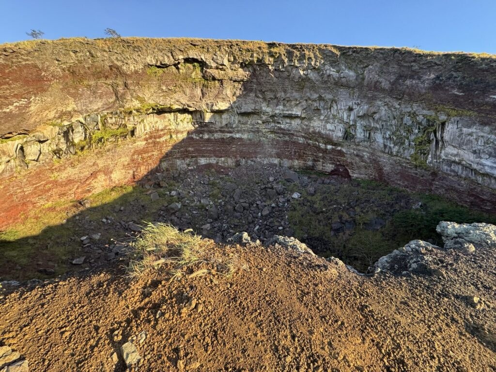 Volcano Bridge Tours - The crater at the El Hoyo volcano in Leon, Nicaragua