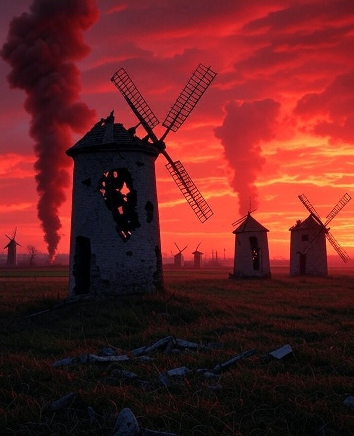 Windmill Disaster - Netherlands - Fake Travel News