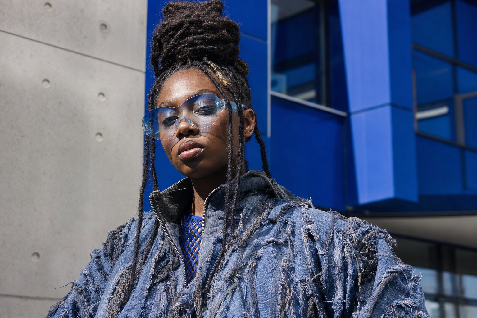 Fashion designer in an urban creative district