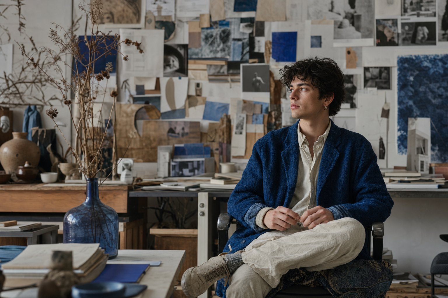 Creative entrepreneur in a studio