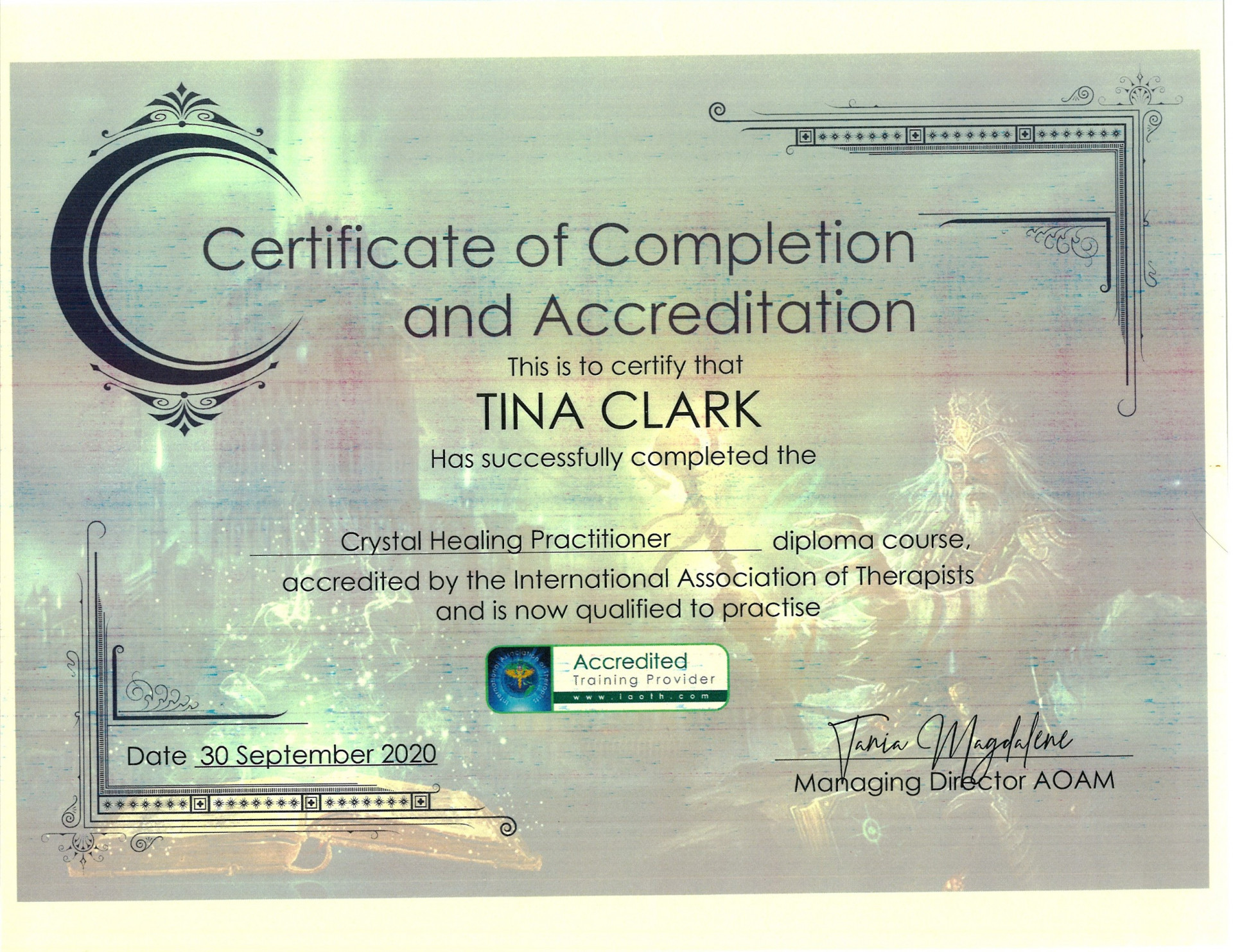 Crystal Healing Practitioner Certificate