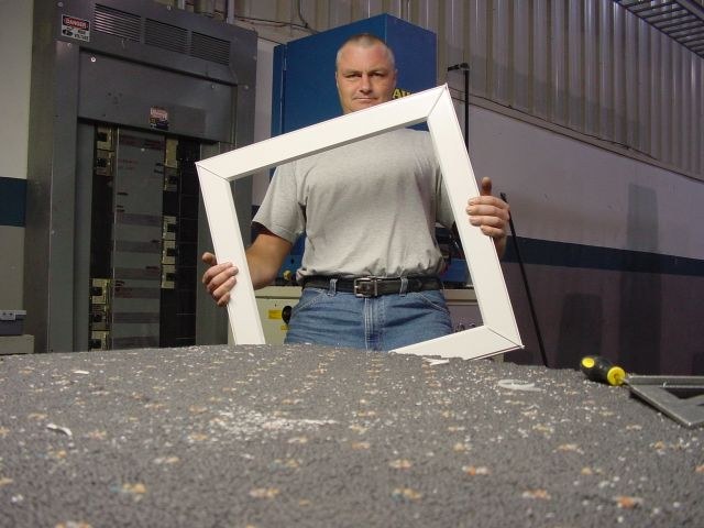 Michael Sorek working in his workshop