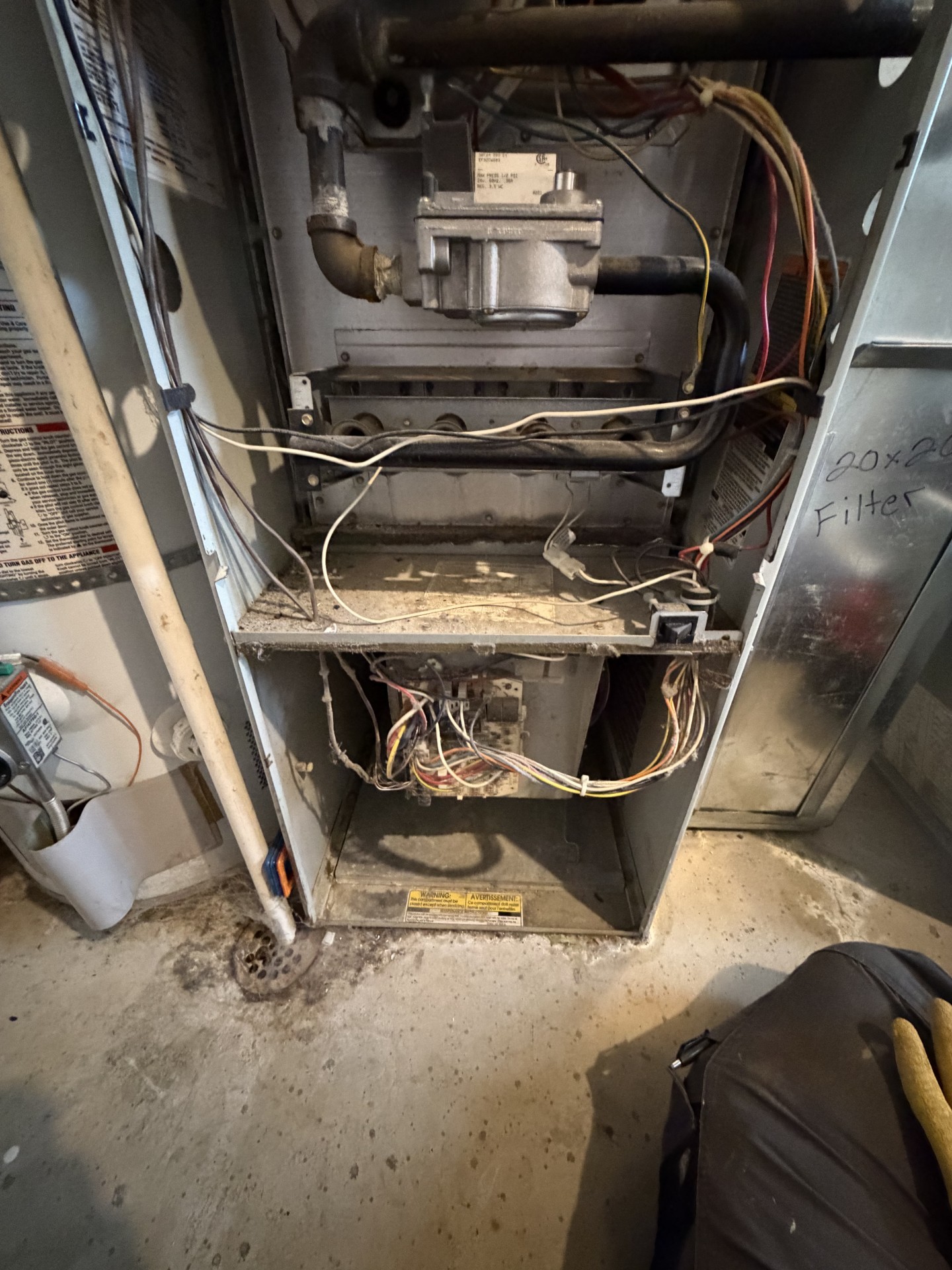 Residential furnace equipment ready for seasonal care