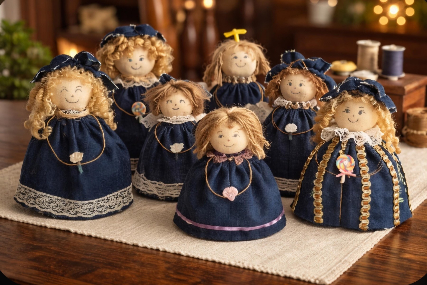 Handmade memorial keepsake doll made from a loved one's clothing