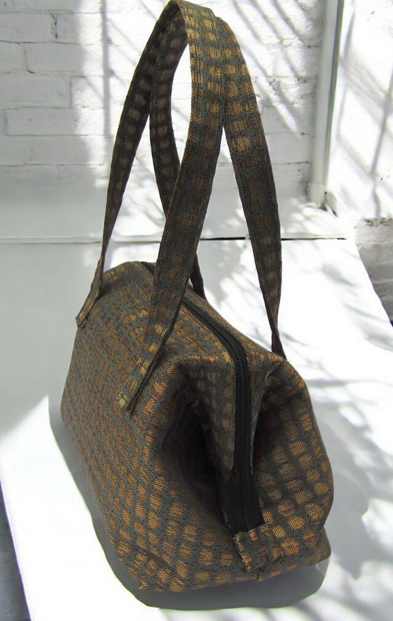 Olive Green and Gold Doctor Bag, Satchel Set, view 5