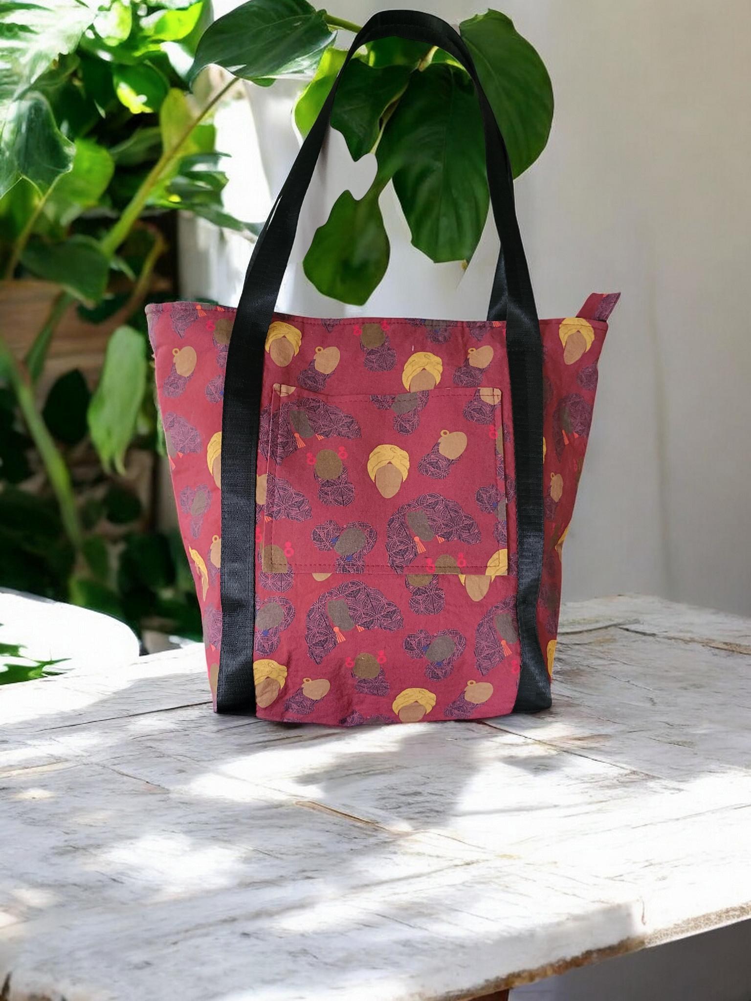 Zipper Top Tote Bag, Shoulder Bag, Eco Friendly, view 14