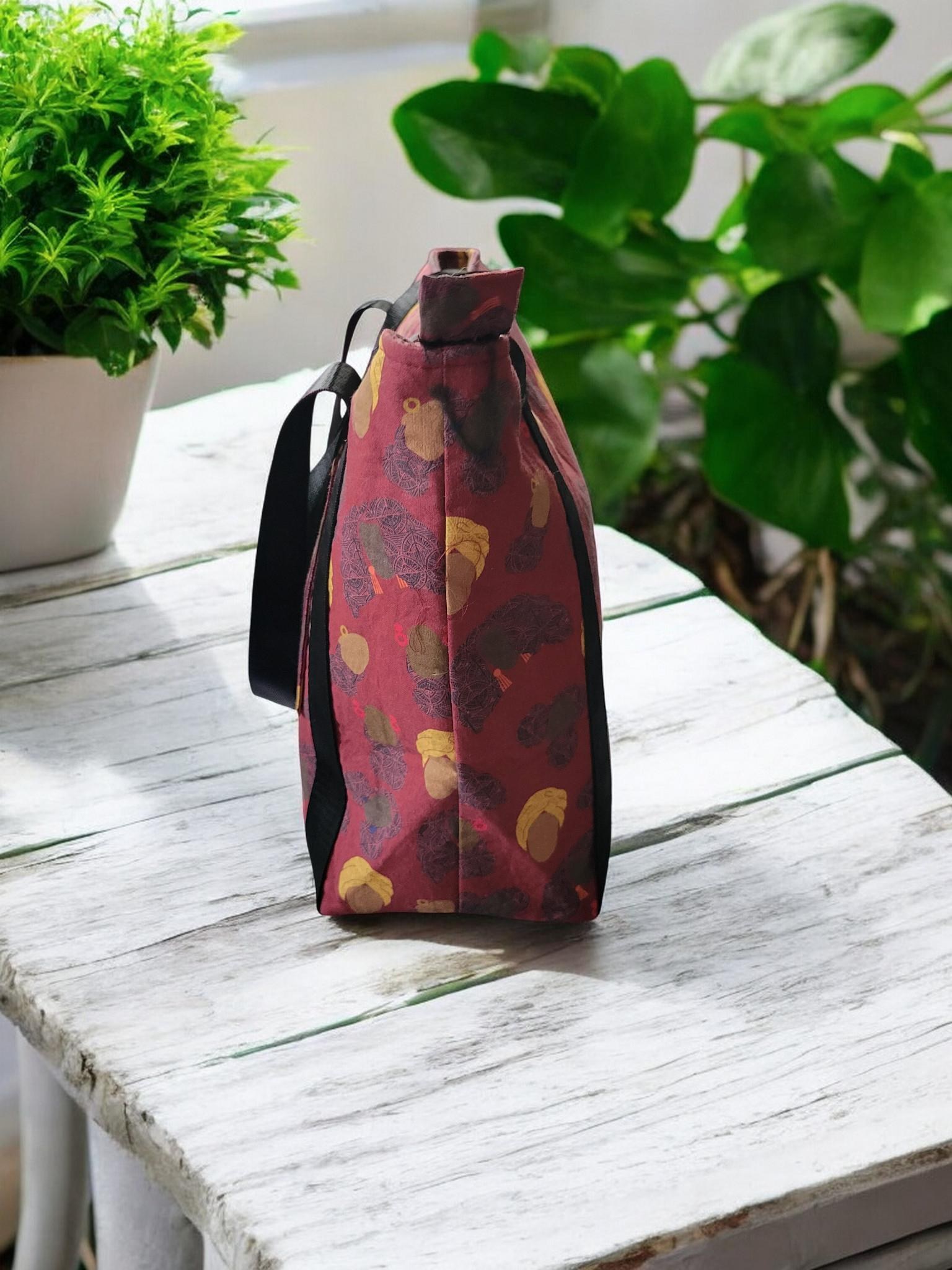 Zipper Top Tote Bag, Shoulder Bag, Eco Friendly, view 6