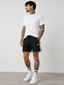 Adidas Men's 3-Stripes Athletic Shorts – Black – Size XLT (Tall 2XL)