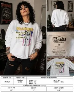 Blondie "One Way or Another" Graphic Sweatshirt – White – Size Medium