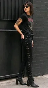 Good American Good Waist Lace-Up Skinny Jeans – Women's 8/28