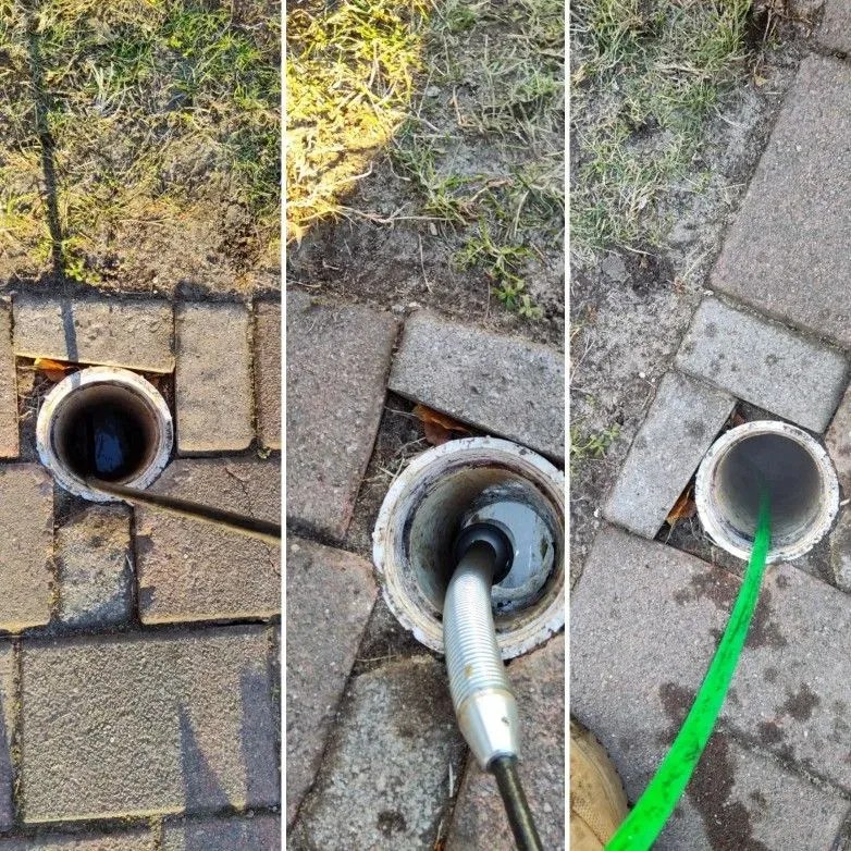 Outside cleanout installation work